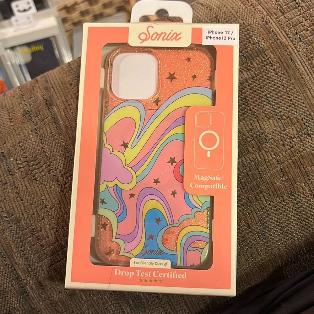 Sonix Pink Multicolor Rainbow Swirl iPhone 12 / 12 Pro Case - MagSafe Compatible